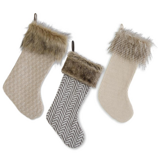 Fabric Stockings with Fur