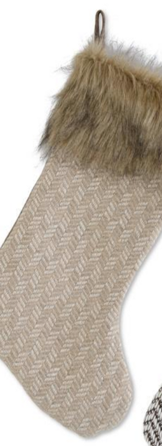 Fabric Stockings with Fur