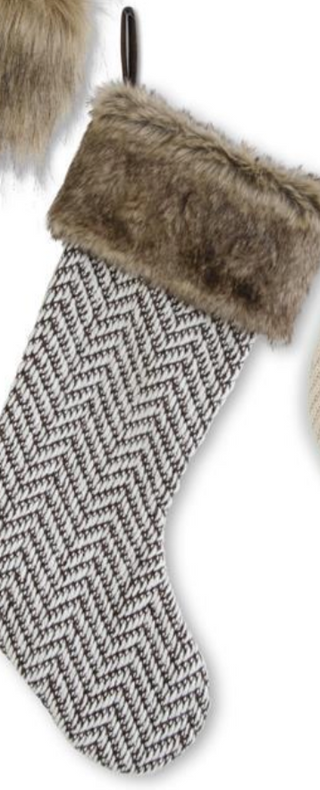 Fabric Stockings with Fur