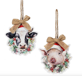 Christmas Farm Animal Ornament