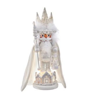 LED White King Nutcracker