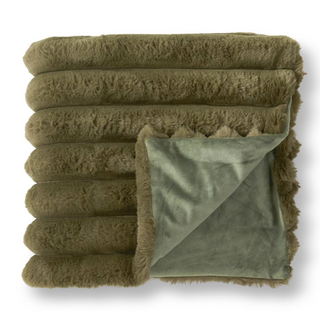 Vegan Fur Throw Blanket