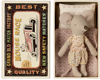 Maileg Little Sister Mouse In Matchbox