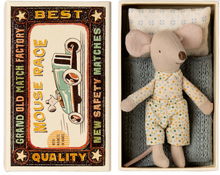 Maileg Little Brother Mouse In Matchbox