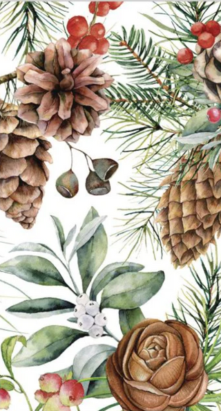 White Spruce Hostess Napkin