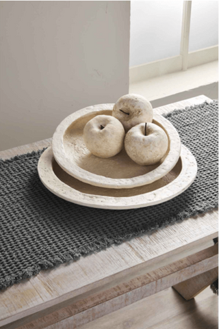 Round Paper Mache Tray Set