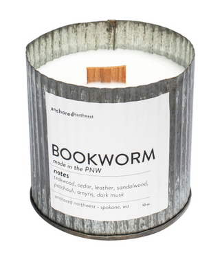 Bookworm Wood Wick Candle