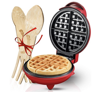 Mini Waffle Maker Red