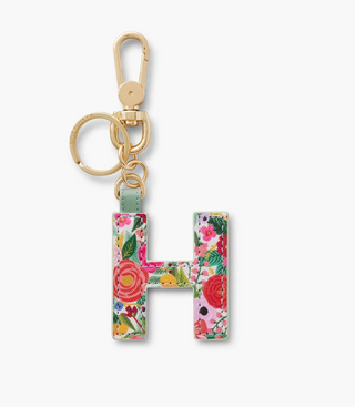 Garden Party Monogram Keychain