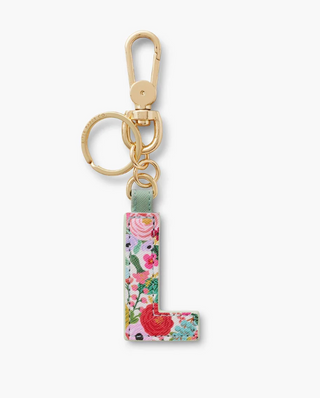 Garden Party Monogram Keychain