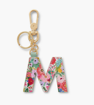 Garden Party Monogram Keychain