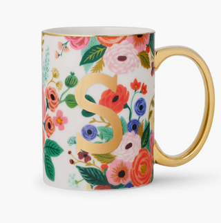 Garden Party Monogram Mug