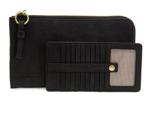 Suede Karina Convertible Wristlet & Wallet