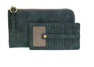 Suede Karina Convertible Wristlet & Wallet