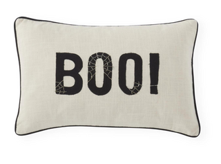 Halloween Embroidered Lumbar Pillow