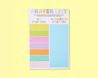Colorful Prayer List Notepad