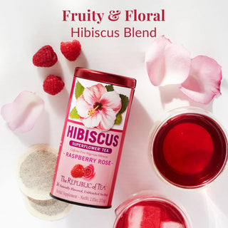 Raspberry Hibiscus Rose Tea