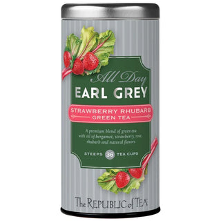 All Day Earl Grey Strawberry Rhubarb Green