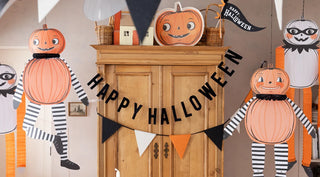 Happy Halloween Vintage Velvet Banner