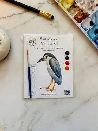 Night Heron Watercolor Kit