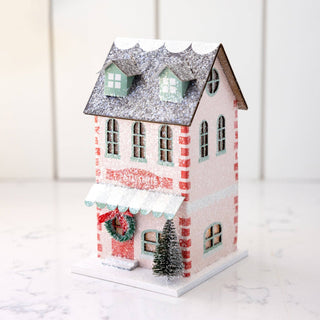 VIL1051 - Pink Bakery Light Up Christmas Village House