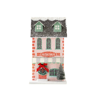 VIL1051 - Pink Bakery Light Up Christmas Village House