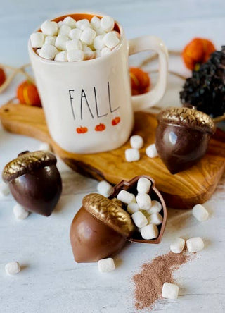 Halloween and Fall Hot Chocolate Bomb Acorn, Hot Cocoa