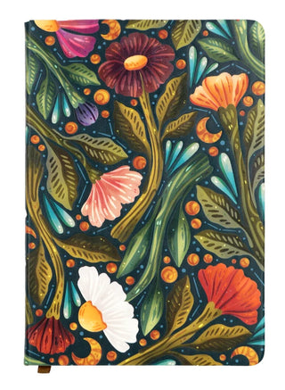 Nightsky Floral Debossed Notebook