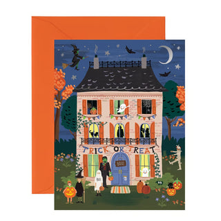 Haunted House Halloween Card