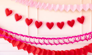 Triple Heart Tissue Garland