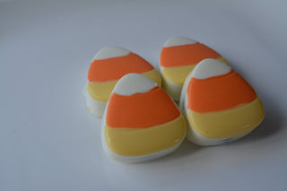 Fall and Halloween Candy Corn shaped Chocolate Oreo