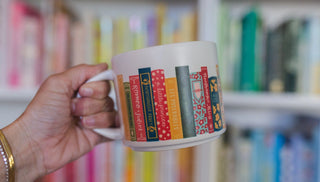 Book Stack Ceramic Mug