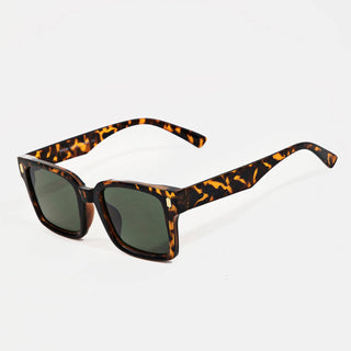 Metallic Accent Resin Frame Sunglasses