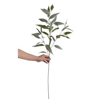 41"Quality Artificial Frosty Grey Green Eucalyptus Branch