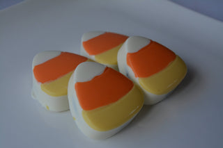 Fall and Halloween Candy Corn shaped Chocolate Oreo