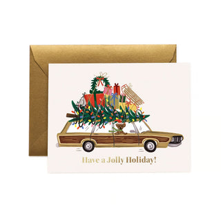 Jolly Holiday Wagon Boxed Card Set