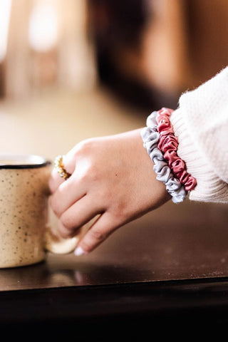 Burgundy Bliss Silk Scrunchie Teleties