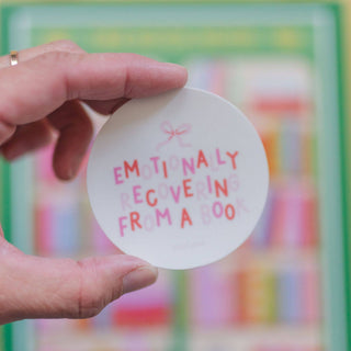 Emotionally Recovering From A Book Decal Sticker