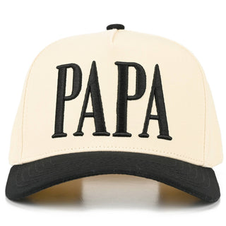 PAPA Letter Embroidered on Two Tone Trucker Hat