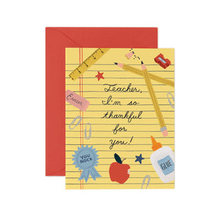 Thankful for Teacher Card