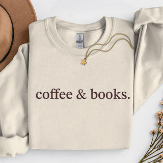 Coffee and Books Graphic Sweatshirt