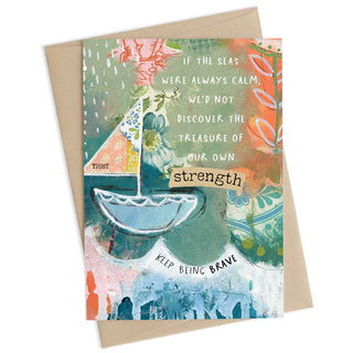 Keep Being Brave Encouragement Card
