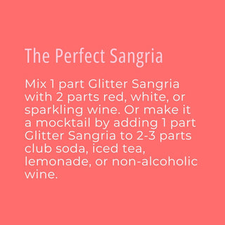 Glitter Sangria Cocktail Mix/Syrup, 16 fl oz