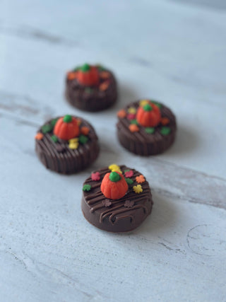 Fall Halloween Pumpkin Patch Chocolate Covered Oreos