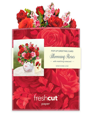 Mini Blooming Roses Pop-up Greeting Cards