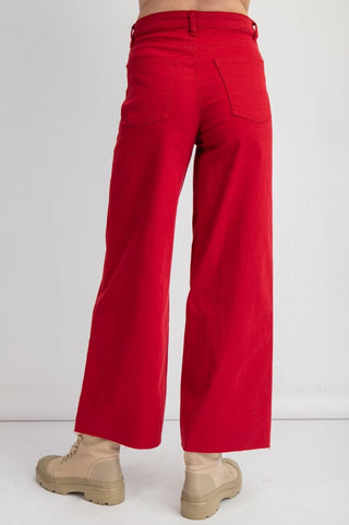 Soft Stretch High Waisted Twill Pant