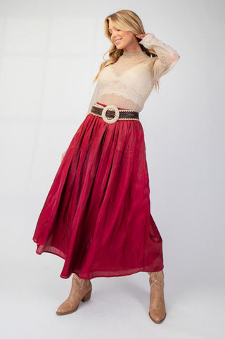 Silky Satin Maxi Skirt