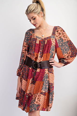 Patchwork Apricot Lane Dress