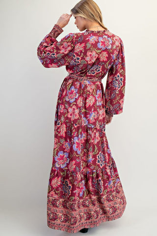 Challis Tie Waisted Dress