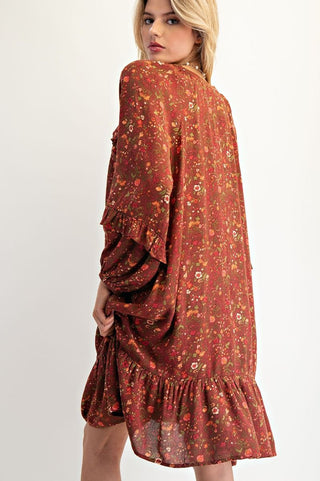 Floral Printed Short Dress